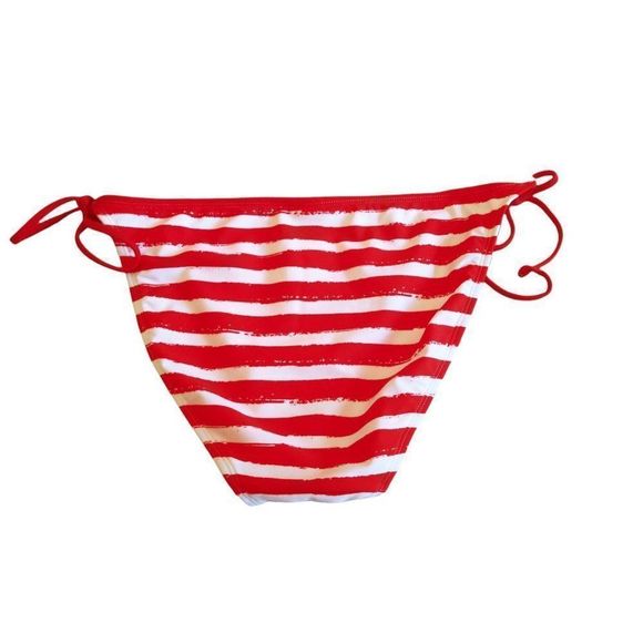 Junior's Xhilaration Red/White Stripe Bikini Bottom‎ NWT - Picture 5 of 5